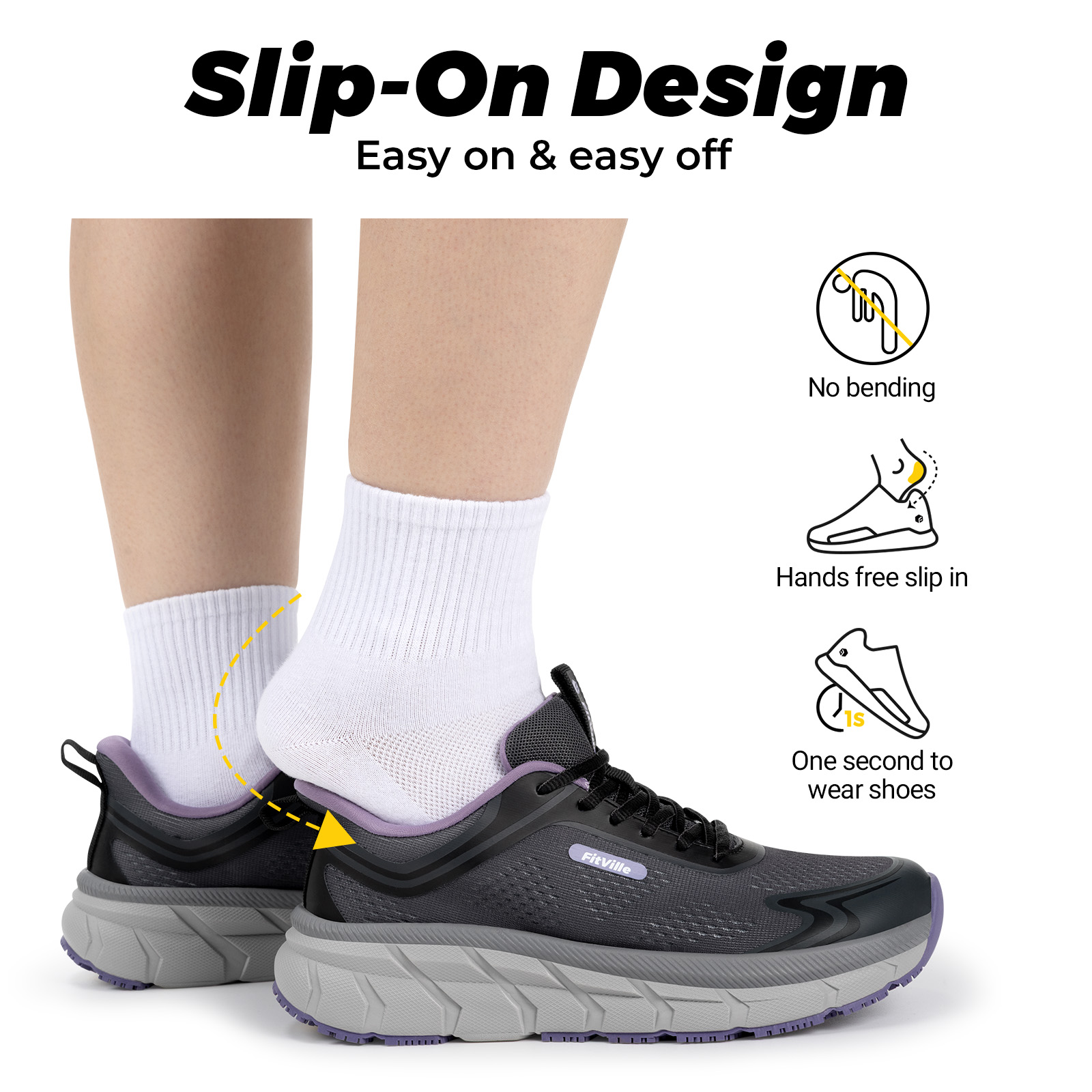 Fitville Women's Sports Shoes  - Wide Toe Box Running Sneakers recension och pris