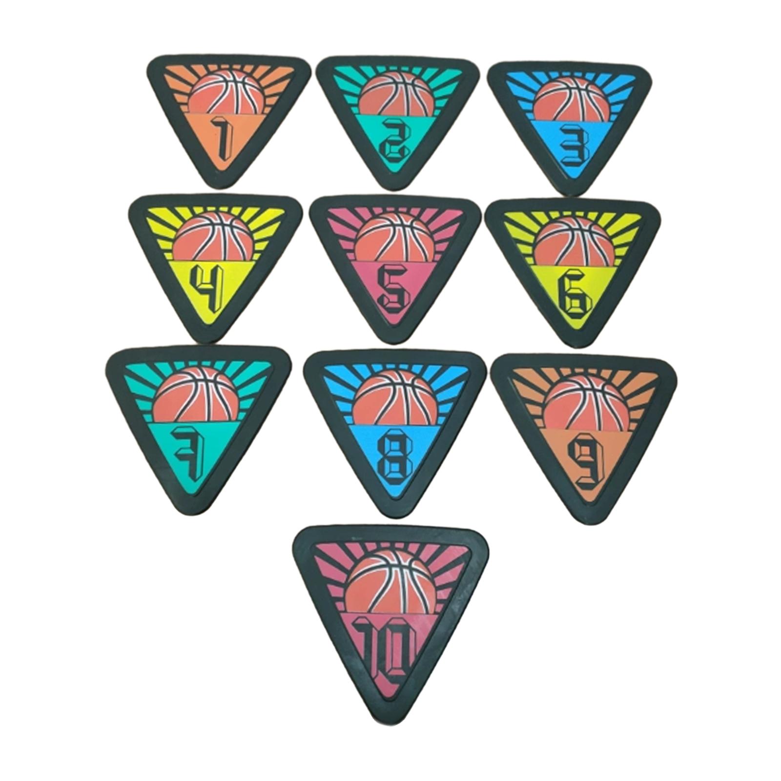 10x Numbered Floor Spot Marker - Shock Absorbing Gym Trainers recension och pris
