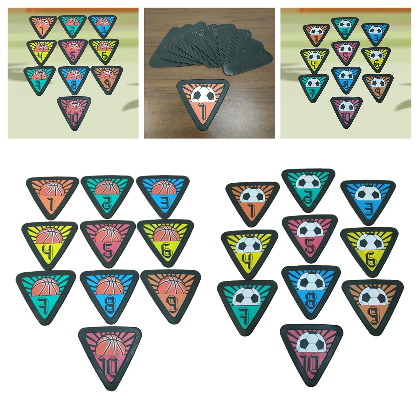 10x Numbered Floor Spot Marker - Shock Absorbing Gym Trainers recension och pris